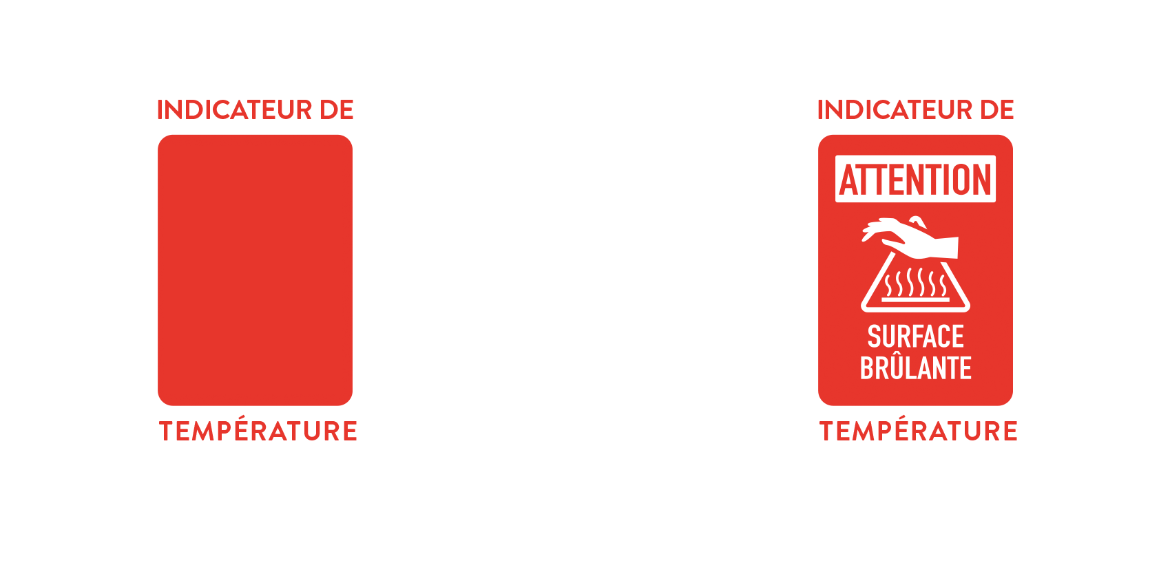 Logo thermochromique changeant de couleur Mikrohot